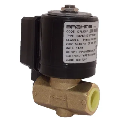Электромагнитный газовый клапан Brahma E6G*L*3/8*GMO (230/50-60), 13775001